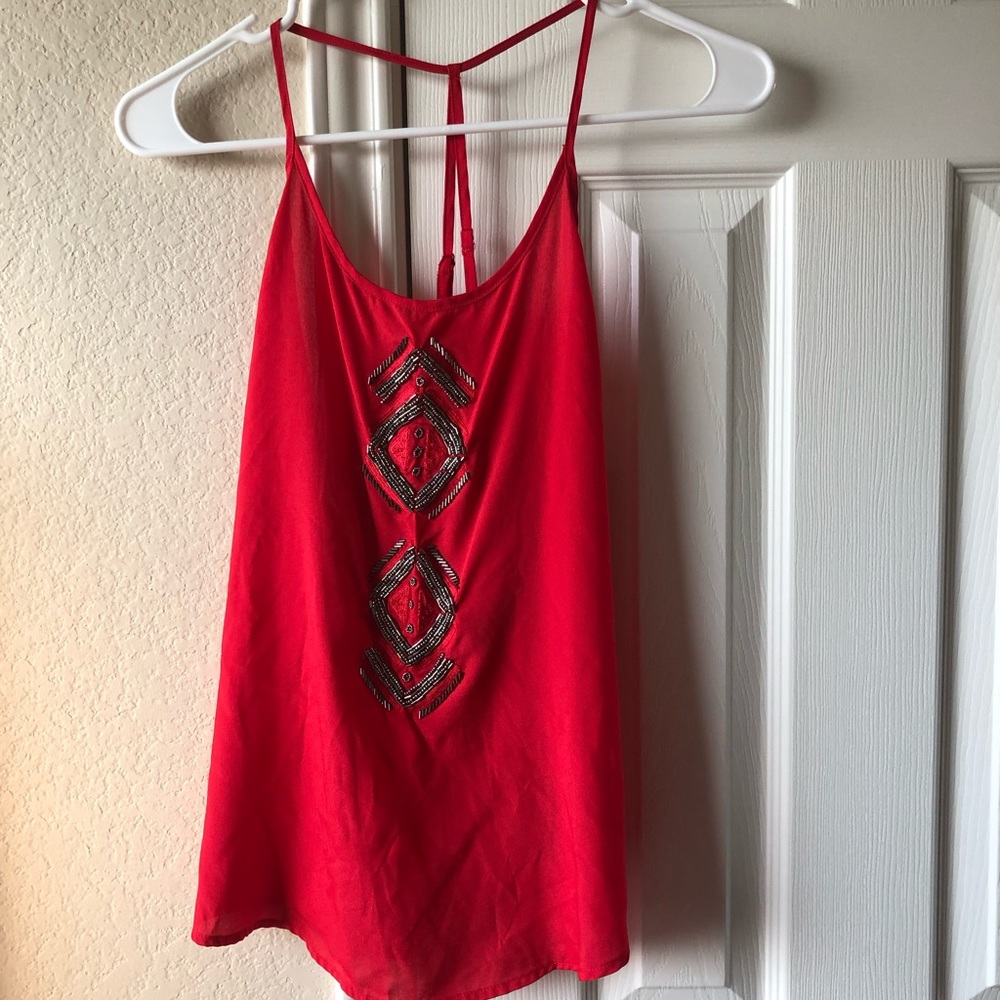Forever 21 red tank top, size small